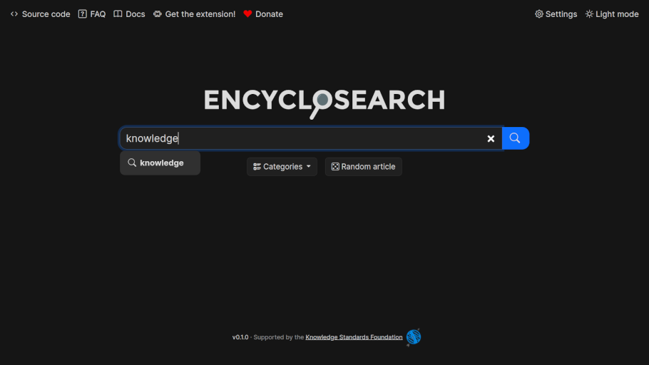 EncycloSearch preview